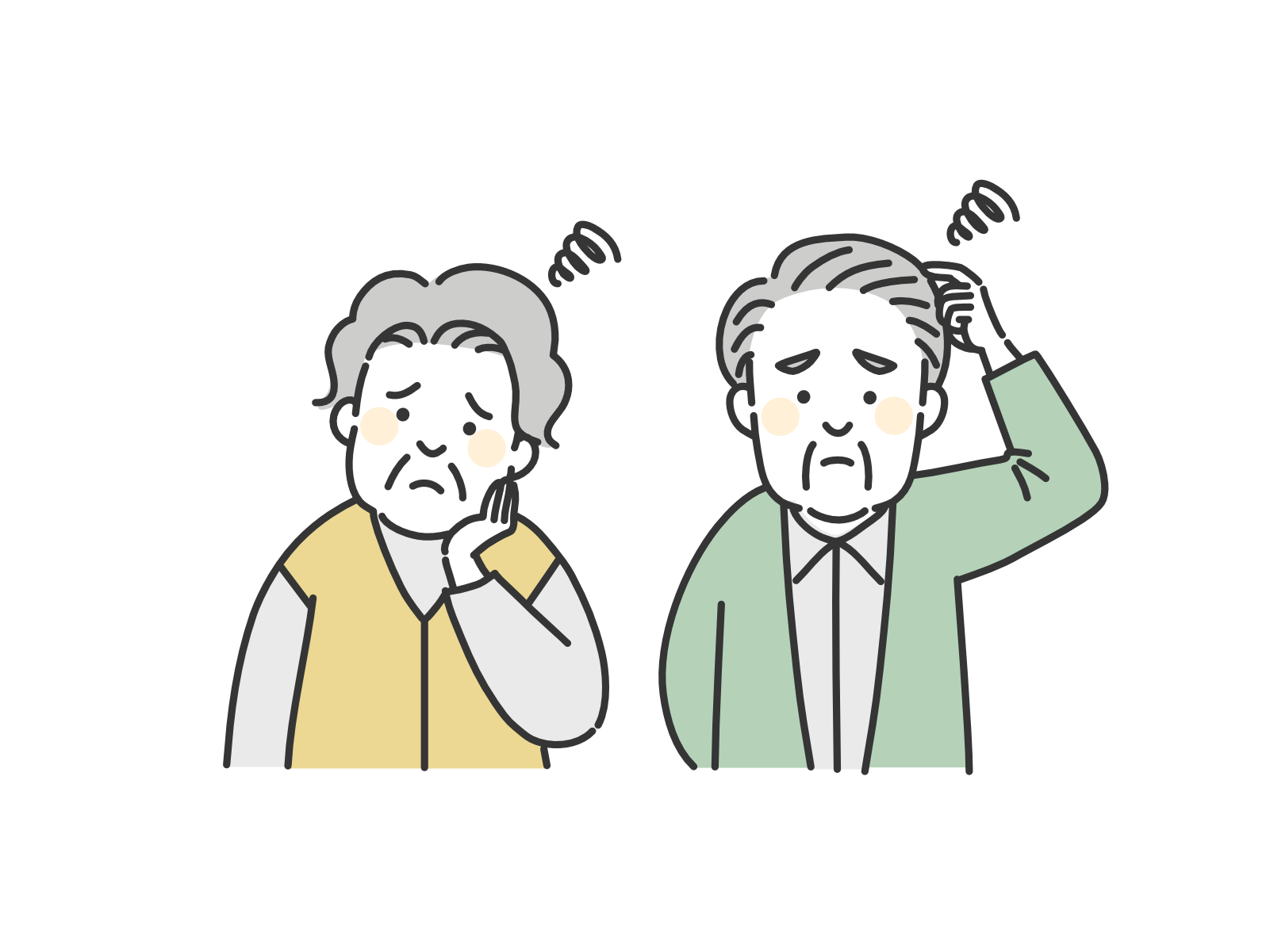 困る老夫婦